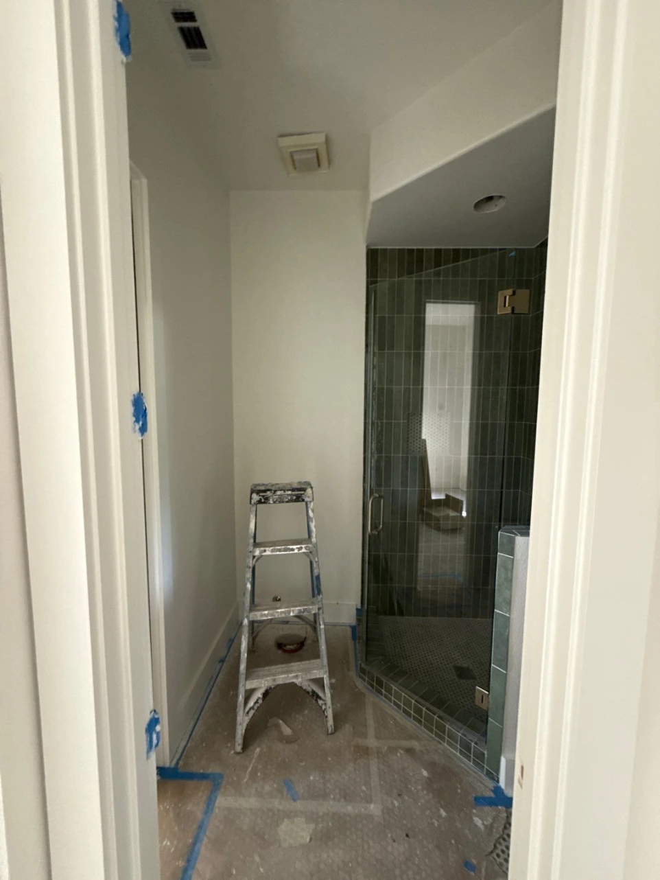 Photo of bathroom remodeling process