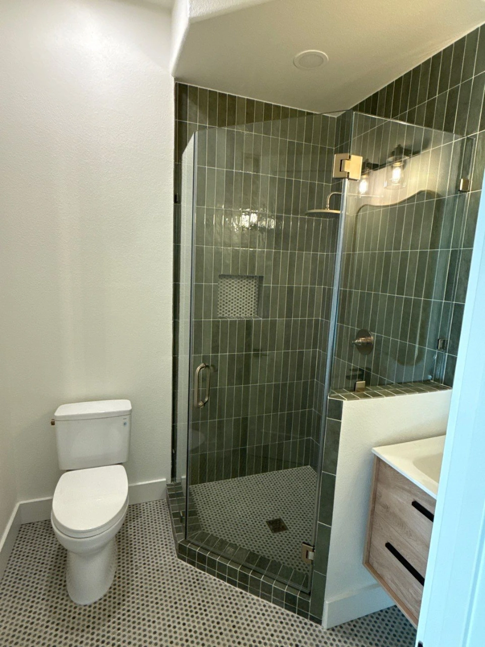 after photo of bathroom shower remodel
